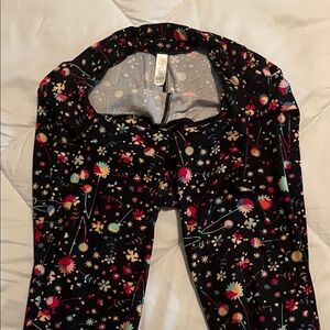 Floral Black  LulaRoe Leggings